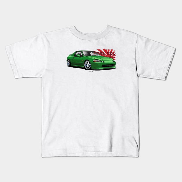 Crx del Sol Kids T-Shirt by LpDesigns_